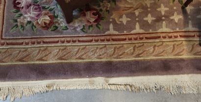 Paotou wool rug (China) in pinkish-beige...