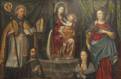 17th century school
Seated Virgin Mary holding...