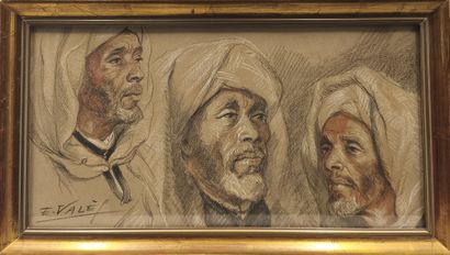 Edmond VALES (1918-2001) 
Study of the Faces...