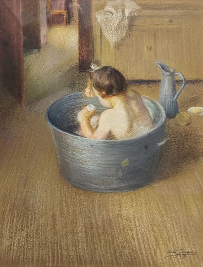 André JACQUES (1880-1960)
L'enfant au tub...
