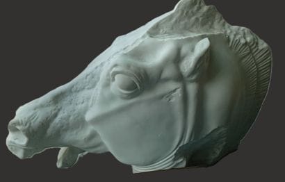Horse's head from the Quadriga of the Greek...