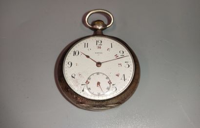 OMEGA, 1900
Silver gousset watch 
Grand Prix...