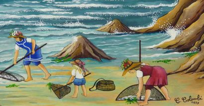 Claudine COLOMBI (1927 - 2021) 
Three children...