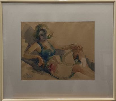 Catherine CHIRON (1935-2022): Jeune femme...