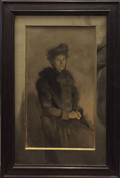 André JACQUES (1880-1960)
Portrait d'Augustine...