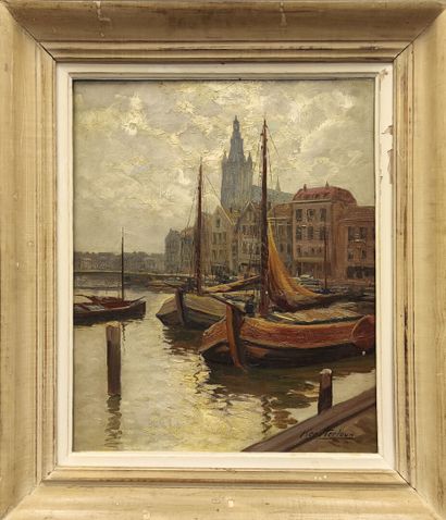 Kees TERLOUW (1890-1948) 
Fishing boats in...