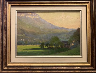 Adolphe FAUGERON (1866-1944) 
Spring landscape...