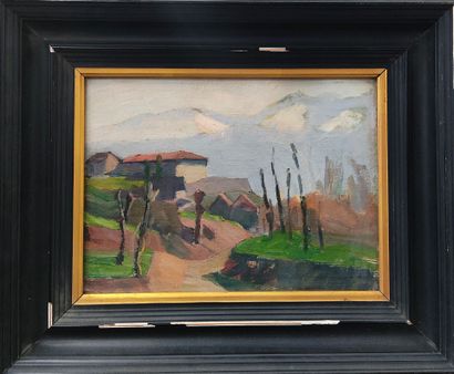 Jacques PEROTTO (1879 - 1937) :
Village facing...