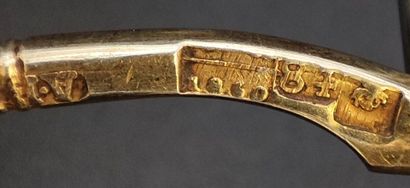 RUSSIA, 19th century
Two small vermeil spoons...