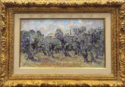 André HAMBOURG (1909-1999)
Olive trees in...