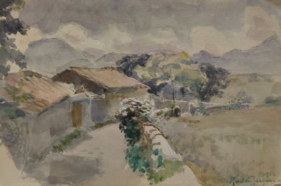 André JACQUES (1880-1960)
Hameau de Fourenière...