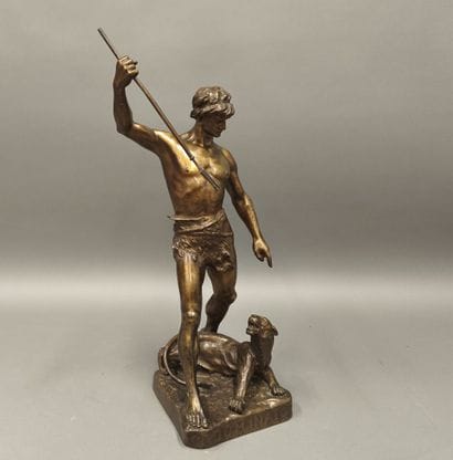 Henry FUGERE (1872-1944): Dominator 
Bronze...