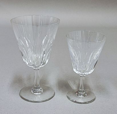 BACCARAT France
Partie de service de verres...
