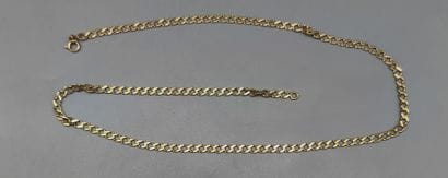 Yellow gold flat link chain
Weight 8.1 g...