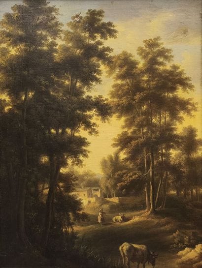Hendrik LEYS (1815 - 1869): Lively landscape,...
