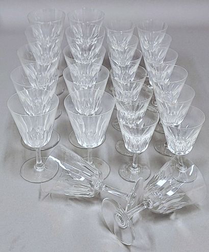 BACCARAT France
Partie de service de verres...
