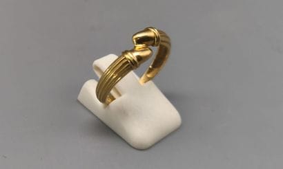 Yellow gold ring, grooved ring (eagle)
Weight...