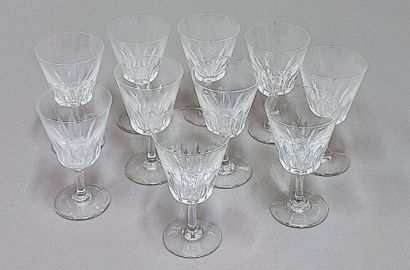 BACCARAT France
Partie de service de verres...