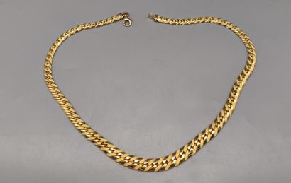 Gold (750°/°°°) alternating yellow and rhodium-plated...