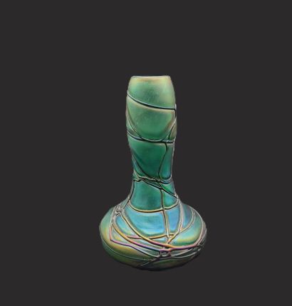 Attributed to LOETZ
Sulfur vase in iridescent...