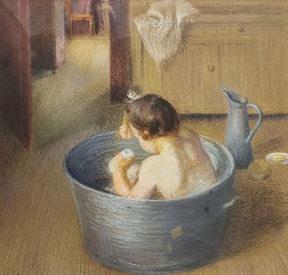 André JACQUES (1880-1960)
L'enfant au tub...