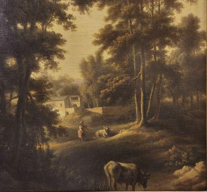 Hendrik LEYS (1815 - 1869): Lively landscape,...