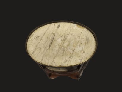 Curtained bedside table, early 19th century
White...