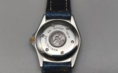 BREITLING
Gold and steel watch, Callistino...