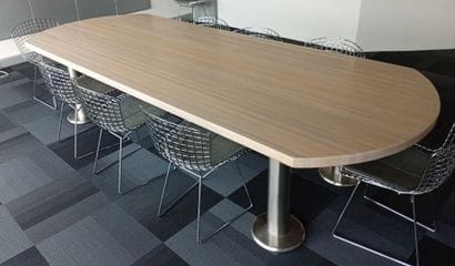 Large meeting table, glued laminated wood...