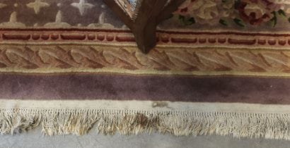 Paotou wool rug (China) in pinkish-beige...
