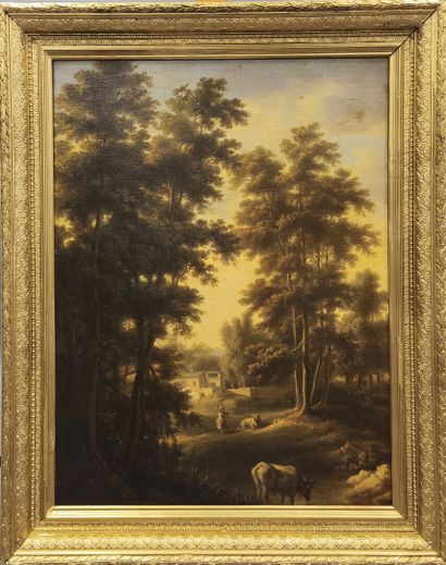 Hendrik LEYS (1815 - 1869): Lively landscape,...