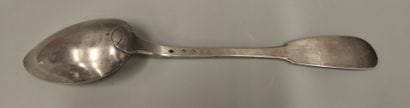 Silver ragout spoon (Coq 1803-1809), single-flat...