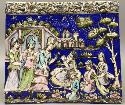 KADJAR
Ceramic tile decorated with a palace...