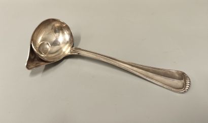 Silver sauce spoon - Goldsmith Tetard frères,...