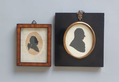 ANGLETERRE, XVIIIe et XIXe siècle
Deux silhouettes...