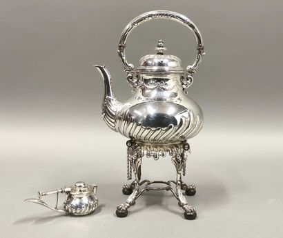 English silver tea and coffee set (London),...