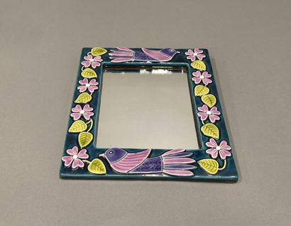 MITHÉ ESPELT (1923-2020) 
Ceramic mirror...