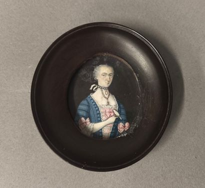 École suisse, XVIIIe siècle
Portrait de femme...
