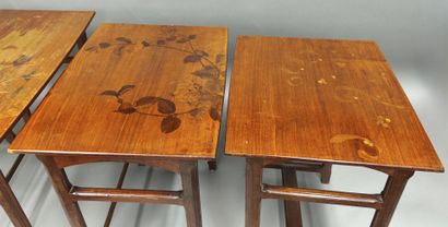 Louis MAJORELLE (1859-1926) 
Suite of 4 nesting...