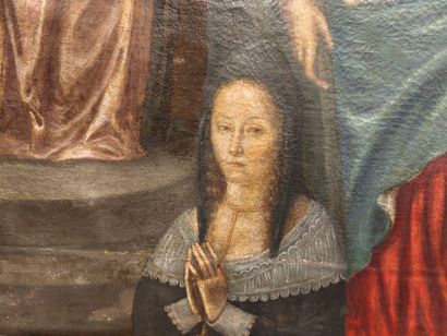 17th century school
Seated Virgin Mary holding...