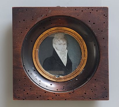 École française, XIXe
Portrait d'homme aux...