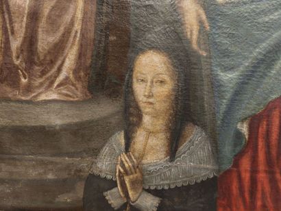 17th century school
Seated Virgin Mary holding...