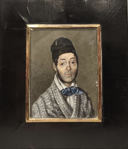 Ecole française, XIXe
Portrait d'un homme...