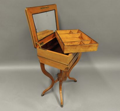 Small Charles X period book table with foliate...