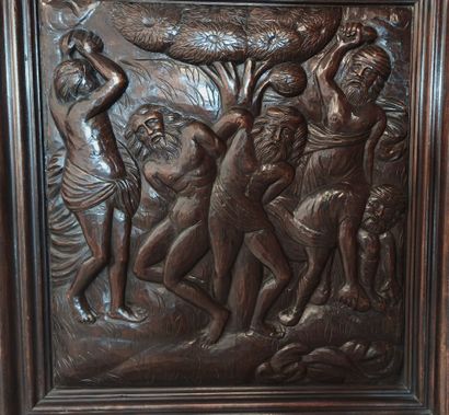 Louis XIII Bible cabinet in natural wood...