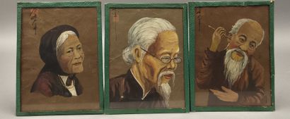 VIET NAM, late 19th, early 20th century
Three...