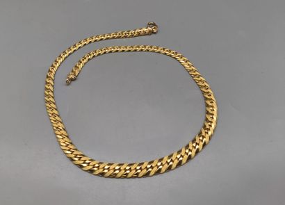 Gold (750°/°°°) alternating yellow and rhodium-plated...