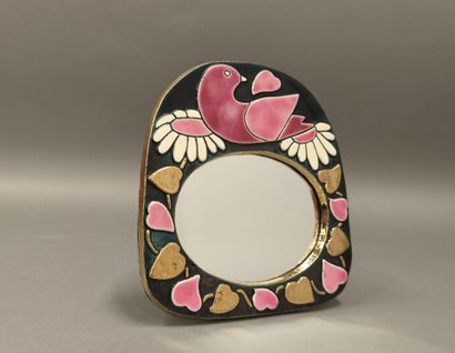 MITHÉ ESPELT (1923-2020) 
Ceramic mirror...