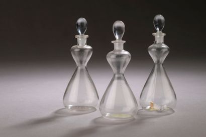 French work - (1920's)
Two colorless glass-blown...