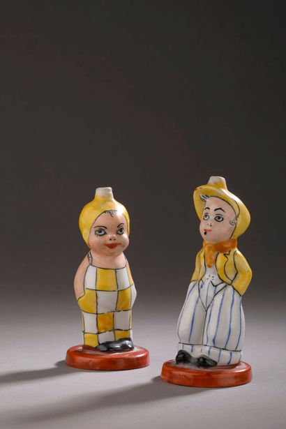 French work - (1920's)
Pair of polychrome...